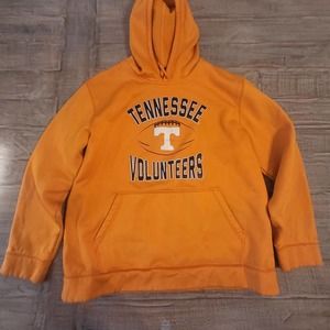 TENNESSEE VOLUNTEERS Hoodie Mens Large Adidas Orange Pullover Sweater Hoodie